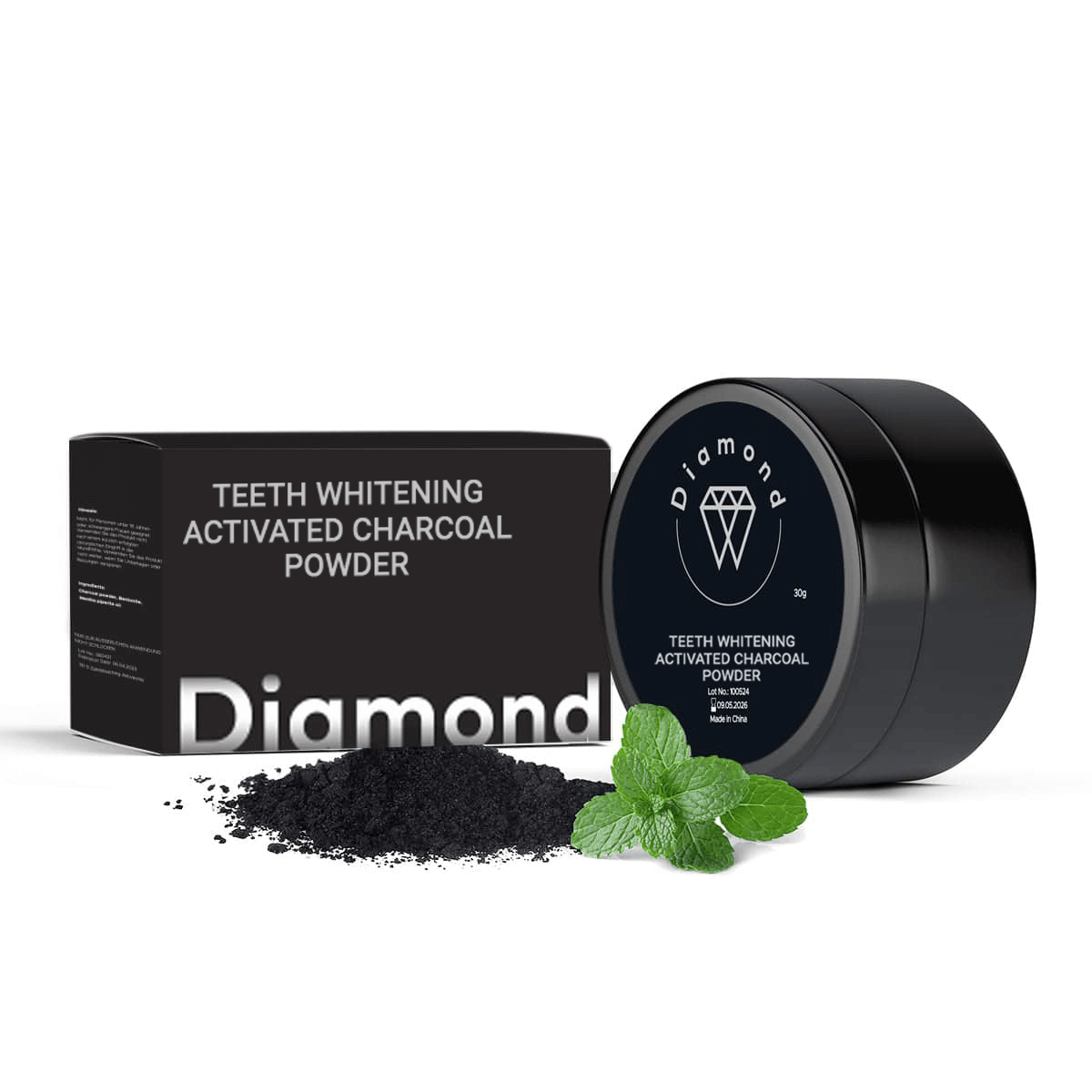 Diamond Smile polvere di carbone attivo per lo sbiancamento dei denti